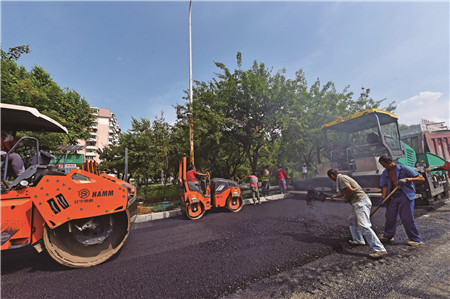 胜利路改造一期工程新建段有序推进